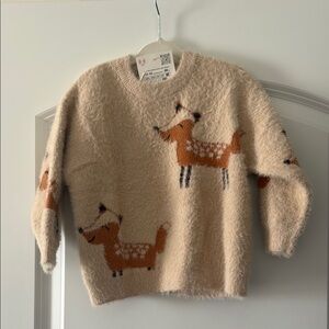 NWT- Zara Fox Toddler Sweater